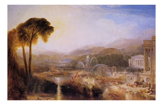 Fountain of Indolence, 1834 by John Mallord William Turner RA, 12x8"(A4) Poster