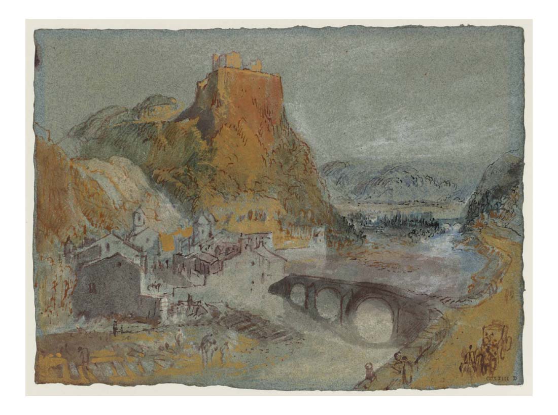 Franchimont and the Bridge over the Hoegne at Marche de Theux, 1839 by John Mallord William Turner RA