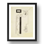 Francis Picabia: Dada Movement, modernist artwork, A3 Size Reproduction Poster Print in 17x13" Black Frame