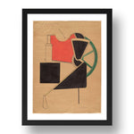 Francis Picabia: Pompe a combustible, modernist artwork, A3 Size Reproduction Poster Print in 17x13" Black Frame