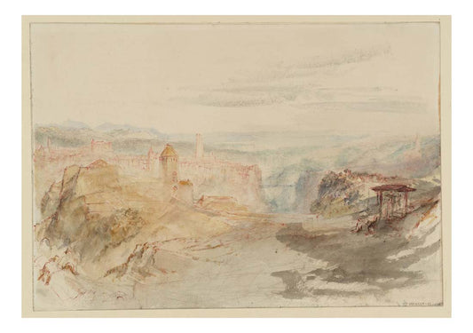 Fribourg, 1841 01 by John Mallord William Turner RA, 12x8"(A4) Poster