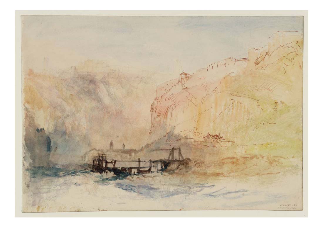 Fribourg, The Convent de la Maigrauge, in the Valley of the River Sarine, from the South, 1841 by John Mallord William Turner RA