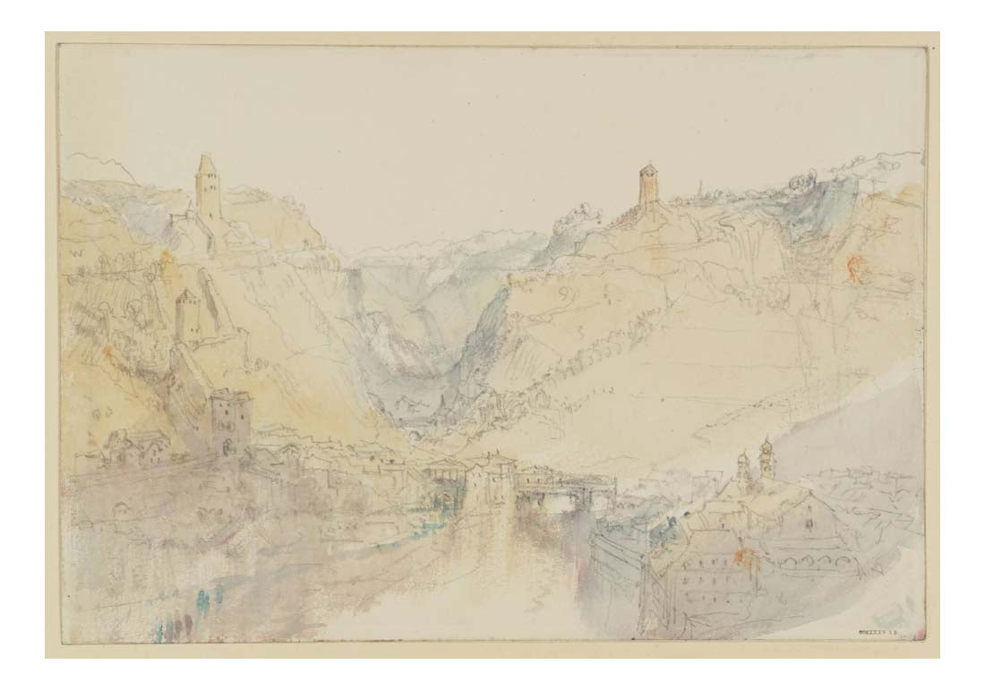 Fribourg, The Lower Bridge, 1841 by John Mallord William Turner RA