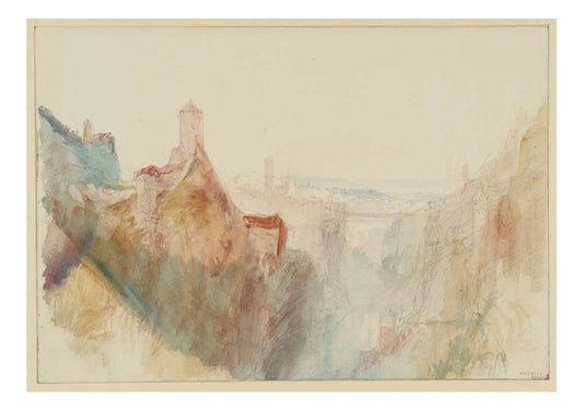 Fribourg,The Red Tower, 1841 by John Mallord William Turner RA