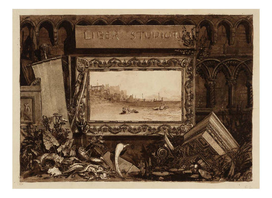 Frontispiece to the 'Liber Studiorum', 1810-11 by John Mallord William Turner RA, 12x8"(A4) Poster