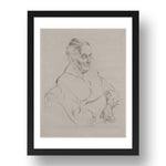 George Grosz: Anna Peter, modernist artwork, A3 Size Reproduction Poster Print in 17x13" Black Frame