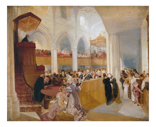 George IV at St Giles's, Edinburgh, 1822 by John Mallord William Turner RA, 12x8"(A4) Poster