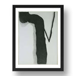 Georgia O'Keeffe: Drawing X, modernist artwork, A3 Size Reproduction Poster Print in 17x13" Black Frame