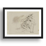 Gerhard Richter: 4.4.83 (2), modernist artwork, A3 Size Reproduction Poster Print in 17x13" Black Frame