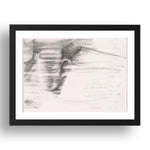 Gerhard Richter: 4.6.1999, modernist artwork, A3 Size Reproduction Poster Print in 17x13" Black Frame