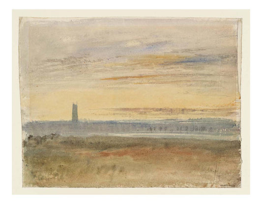 Gloucester Cathedral ('Boston Stump' or 'The Hare'), 1823-26 by John Mallord William Turner RA, 12x8"(A4) Poster