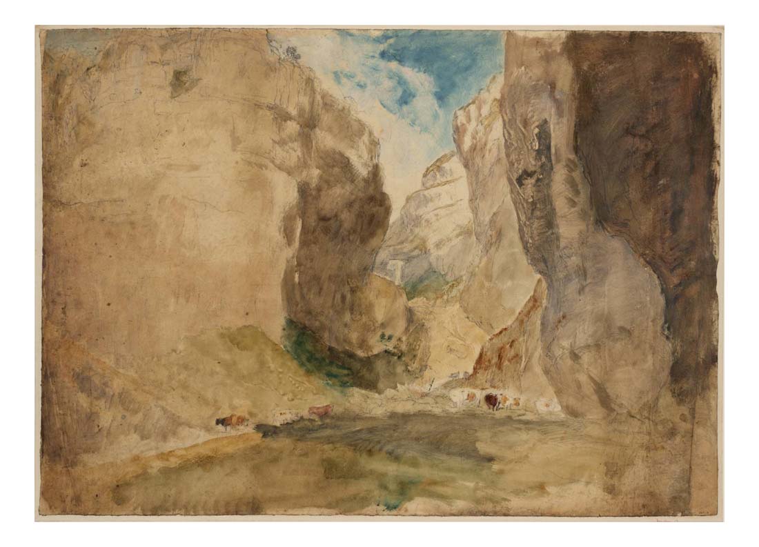 Gordale Scar, 1816 by John Mallord William Turner RA, 12x8"(A4) Poster