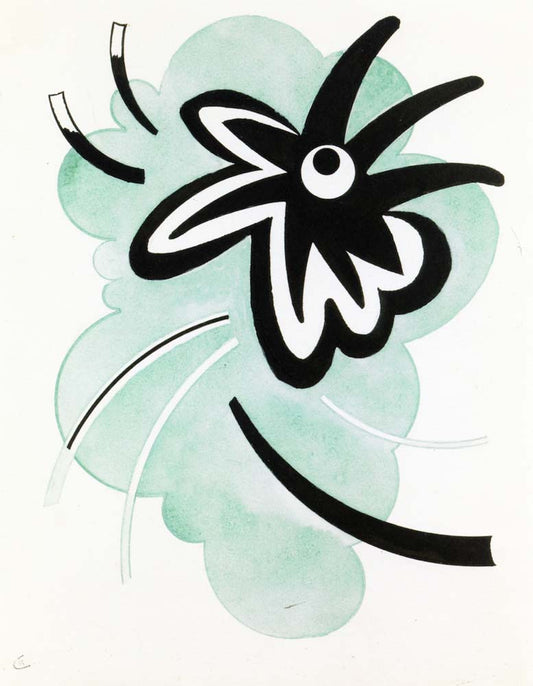Green-Black (Vert-noir) - Wassily Kandinsky -1934 by Wassily Kandinsky, 16x12"(A3) Poster Print