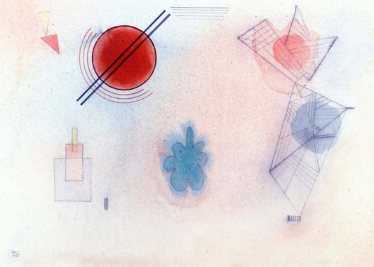 Green in the Middle - Wassily Kandinsky -1932 by Wassily Kandinsky, 16x12"(A3) Poster Print