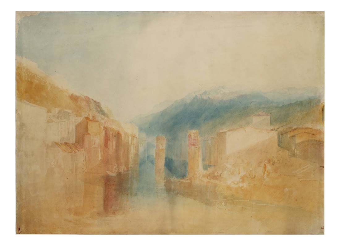 Grenoble Bridge, 1824-25 by John Mallord William Turner RA, 12x8"(A4) Poster