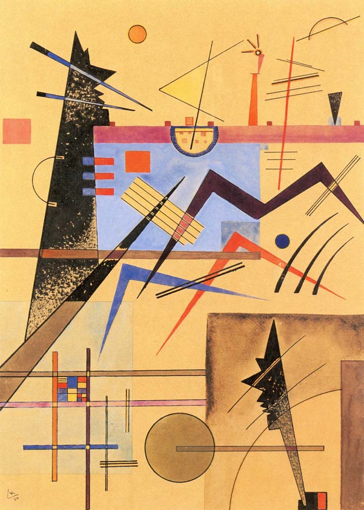 Grey-Grey-Brown No. 138- 1924 by Wassily Kandinsky, 12x8"(A4) Poster Print