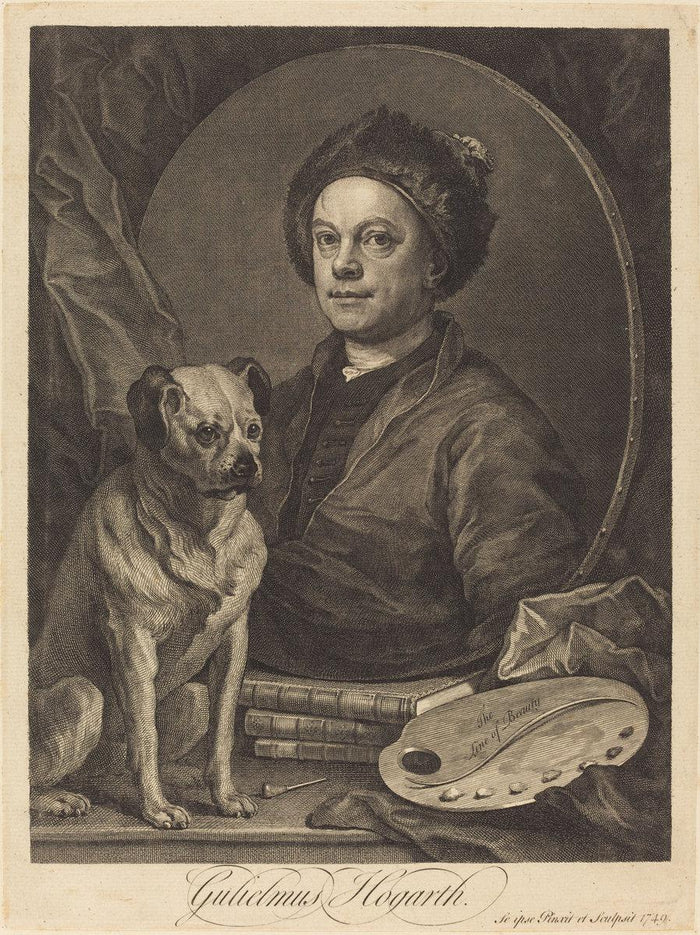 William Hogarth:Gulielmus Hogarth,16x12