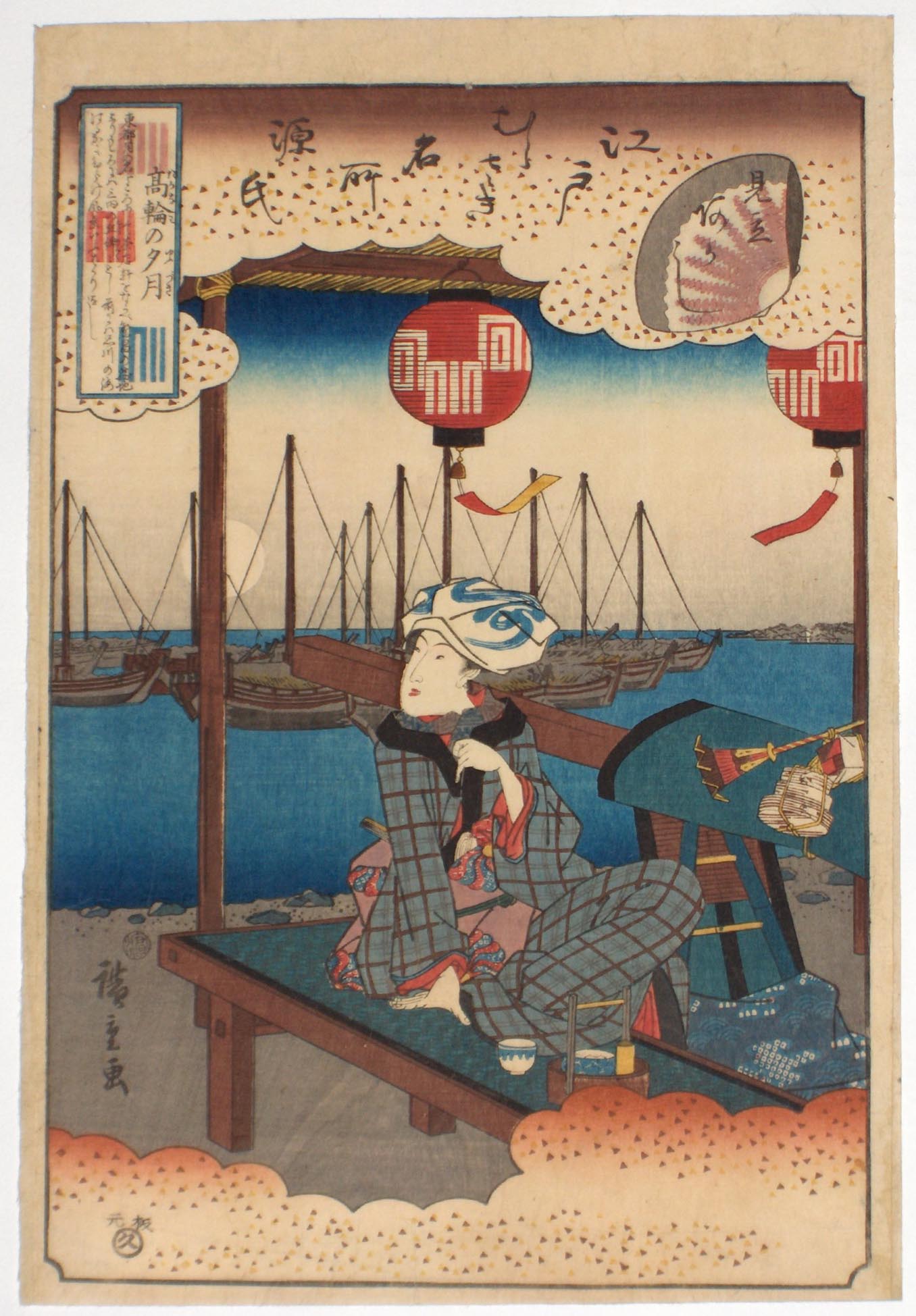 HPIM0507, historic, vintage ukiyo-e Japan artwork,12x8"(A4) Poster Print