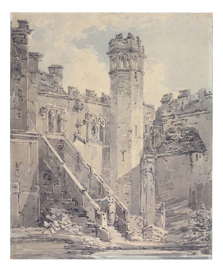 Haddon Hall near Bakewell, Derbyshire, 1794 by John Mallord William Turner RA