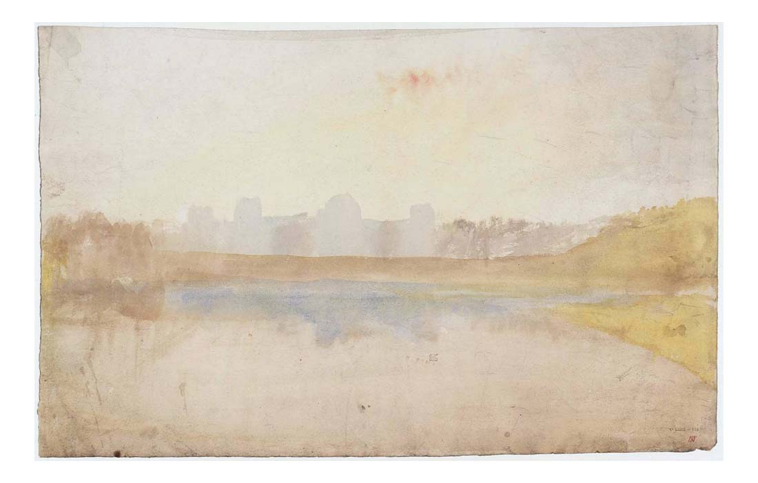 Hampton Court, 1820-30 by John Mallord William Turner RA, 12x8"(A4) Poster