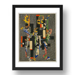 Hannah Hoch: Collage II, modernist artwork, A3 Size Reproduction Poster Print in 17x13" Black Frame