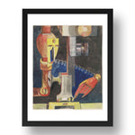 Hannah Hoch: Study for Man and Machine, modernist artwork, A3 Size Reproduction Poster Print in 17x13" Black Frame