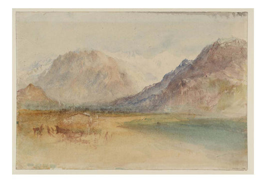 Head of Lake of Lucerne, 1830 by John Mallord William Turner RA, 12x8"(A4) Poster