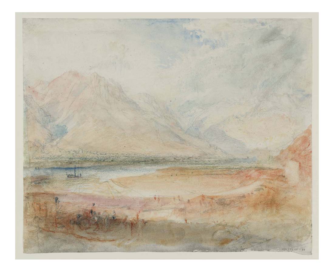 Head of the Lago Maggiore, 1842 by John Mallord William Turner RA, 12x8"(A4) Poster