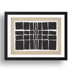Helio Oiticica: Metaesquema (2), modernist artwork, A3 Size Reproduction Poster Print in 17x13" Black Frame