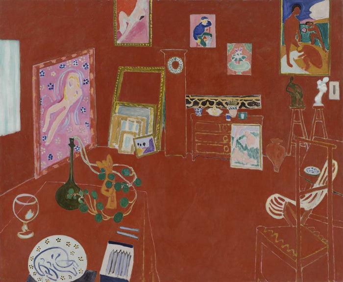 Henri Matisse - The Red Studio, vintage art, A3 (16x12