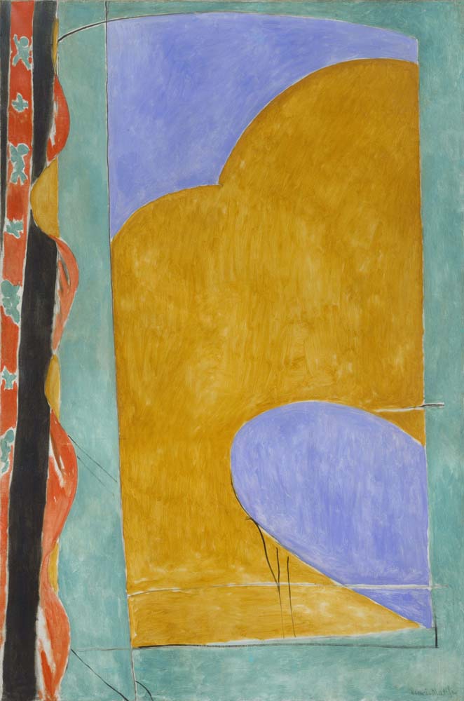 Henri Matisse - The Yellow Curtain, vintage art, A3 (16x12