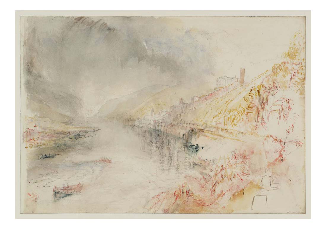 Hirschhorn on the Neckar from the North, 1844 by John Mallord William Turner RA