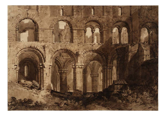 Holy Island Cathedral, 1806-07 by John Mallord William Turner RA, 12x8"(A4) Poster