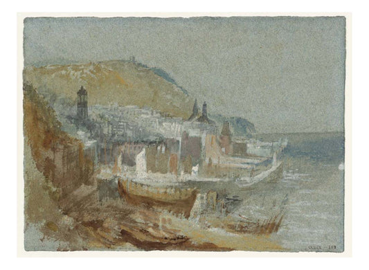 Honfleur from the South-East, 1832 by John Mallord William Turner RA, 12x8"(A4) Poster