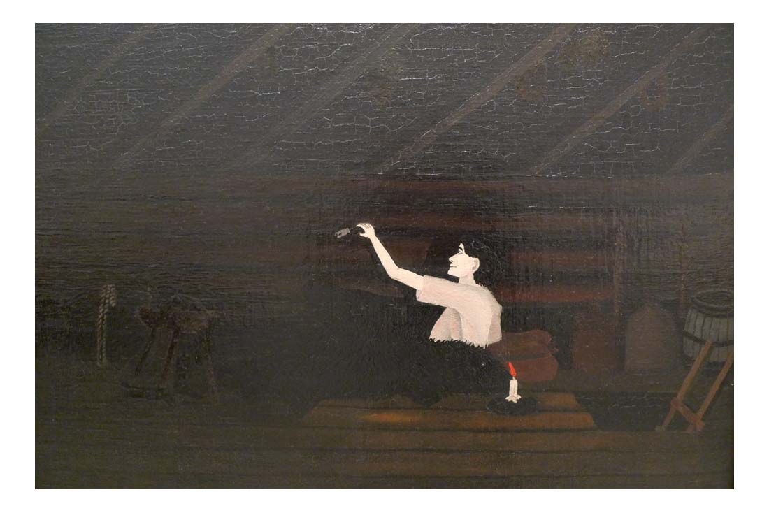 Abe Lincoln's First Book (detail), 1944 by Horace Pippin, Classic African American artwork, 16x12" (A3) Poster Print