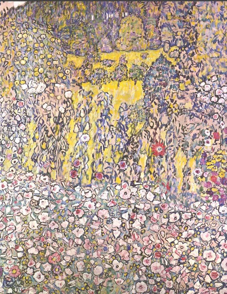 Horticultural landscape with a hilltop - Gustav Klimt - Date unknown, A4 Poster Print