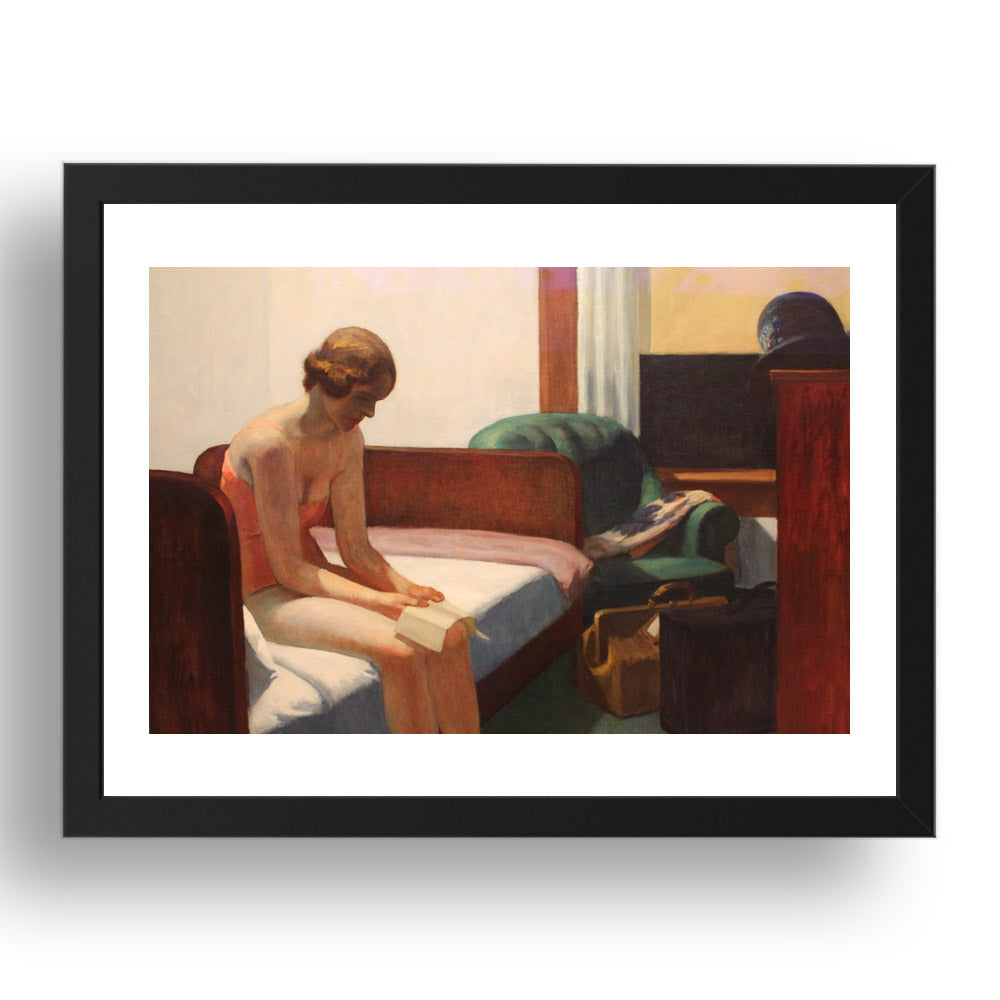 Hotel-Room-by-Edward-Hopper  Framed Art Poster