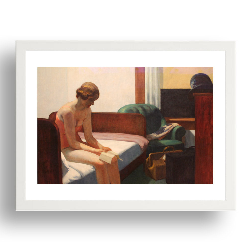 Hotel-Room-by-Edward-Hopper  Framed Art Poster