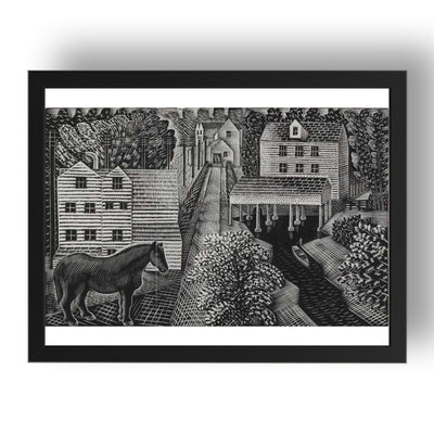 Hull's Mill, near Castle Hedingham by Eric Ravilious, 17x13" Frame