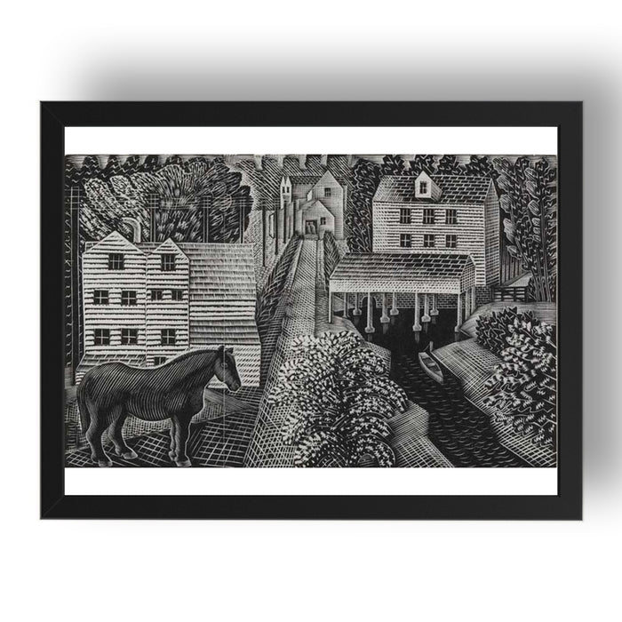 Hull's Mill, near Castle Hedingham by Eric Ravilious, 17x13