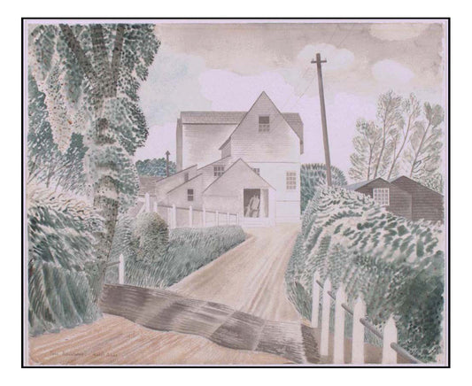 Hull's Mill Castle Hedingham by Eric Ravilious - A4 Poster