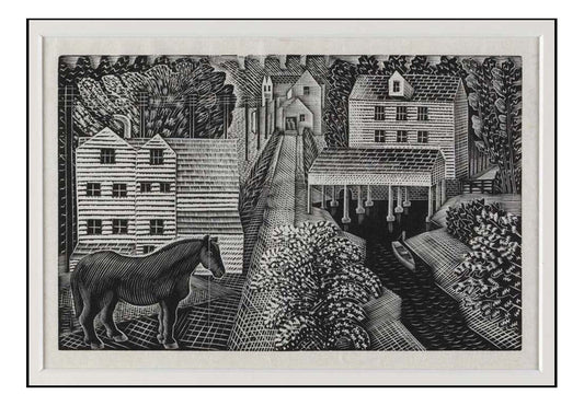 Hull's Mill, near Castle Hedingham by Eric Ravilious - A4 Poster