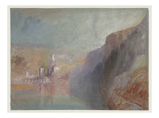Huy from the West, 1839 by John Mallord William Turner RA, 12x8"(A4) Poster