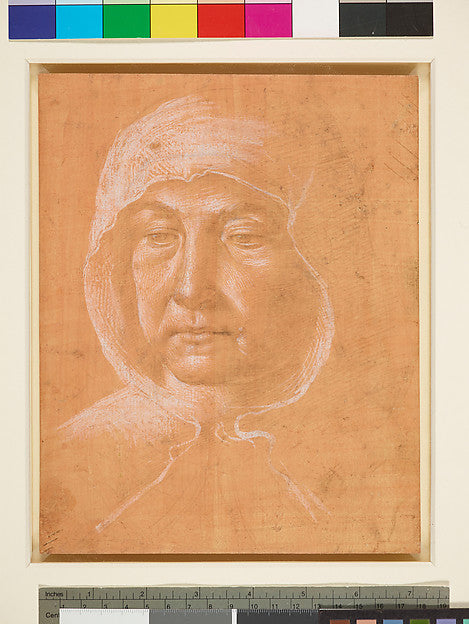 Head of an Old Woman 1485–90-Domenico Ghirlandaio ,  Poster Print Wall Art