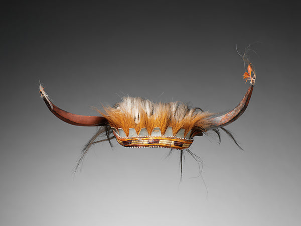 :Horned Headdress c1700–50-16x12"(A3) Poster