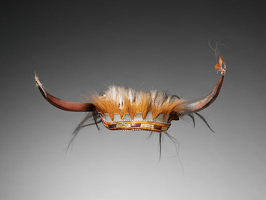 :Horned Headdress c1700–50-16x12"(A3) Poster