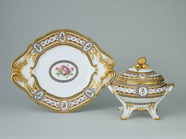 Tureen painted by Jacques-François Micaud and, gilded by Éti-16x12"(A3) Poster
