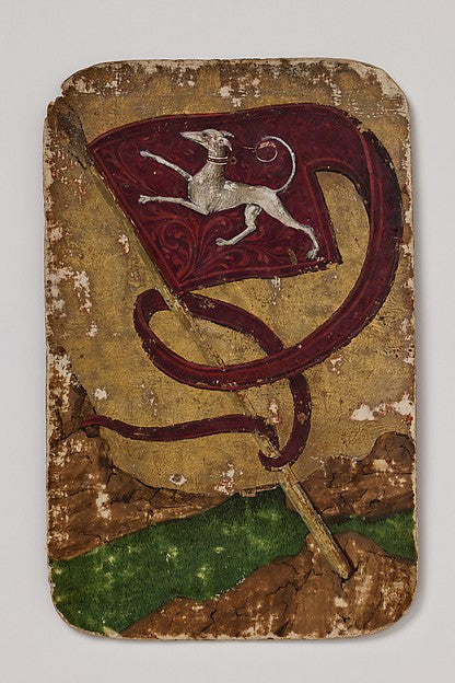 :Banner of Hounds from The Stuttgart Playing Cards c1430-16x12"(A3) Poster