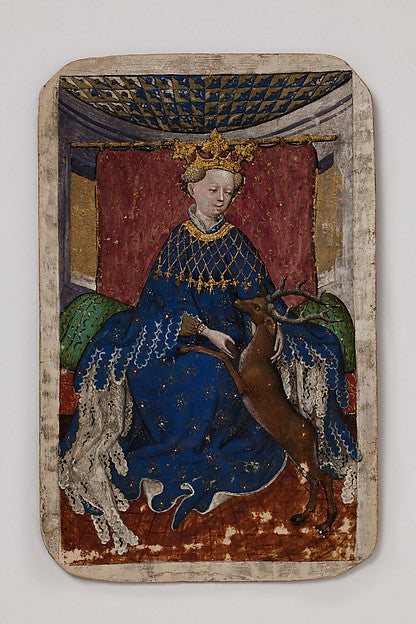 :Queen of Stags from The Stuttgart Playing Cards c1430-16x12"(A3) Poster