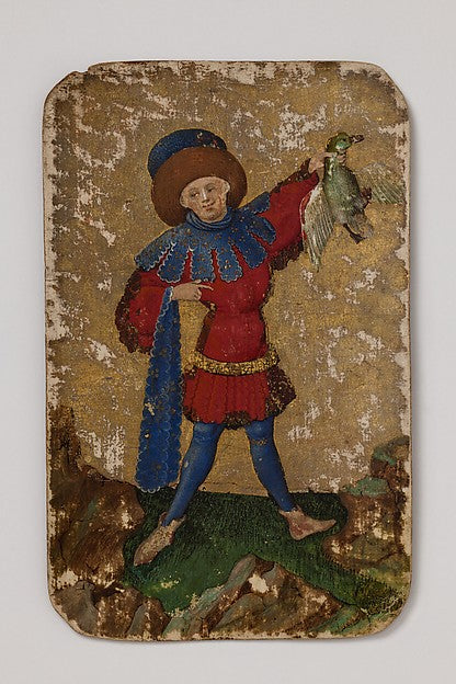 :Upper Knave of Ducks from The Stuttgart Playing Cards c1430-16x12"(A3) Poster